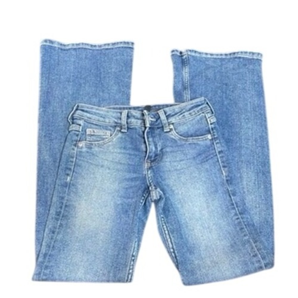 HM Divided Womens Size 0 Blue Medium Wash Bootcut Jeans Denim Pants